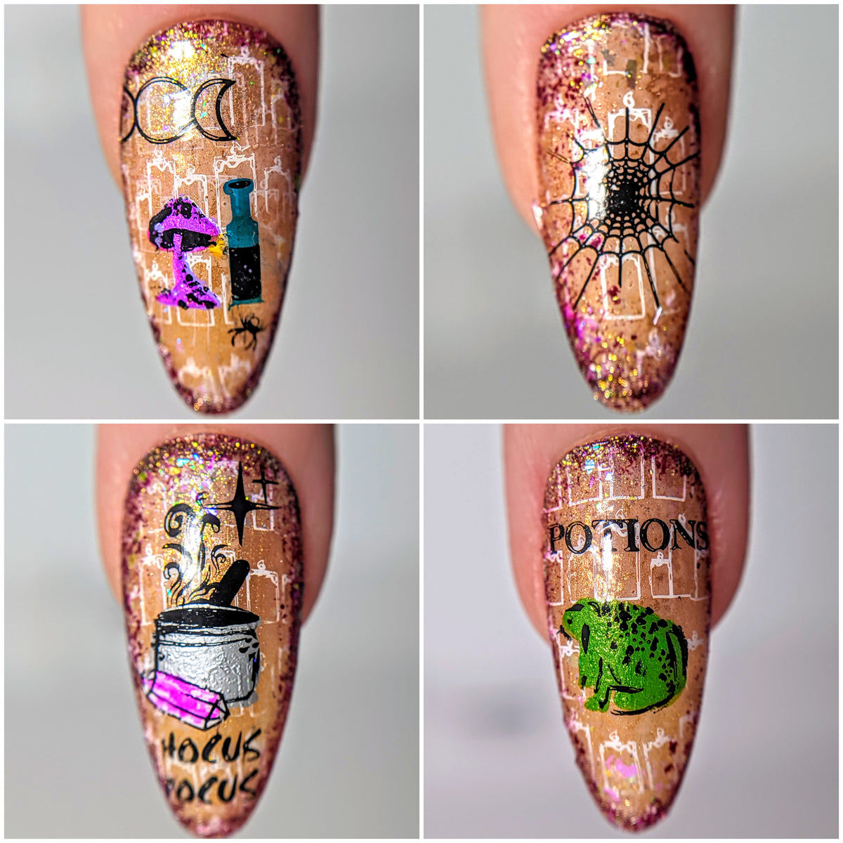 Beautometry- Stamping Plates- Witches 01